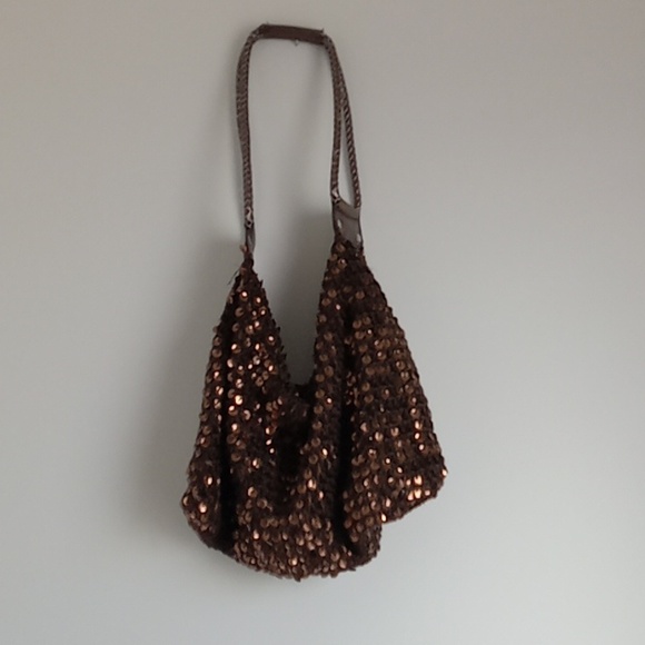 unsure Handbags - Y2K Brown sequent slouchy purse
